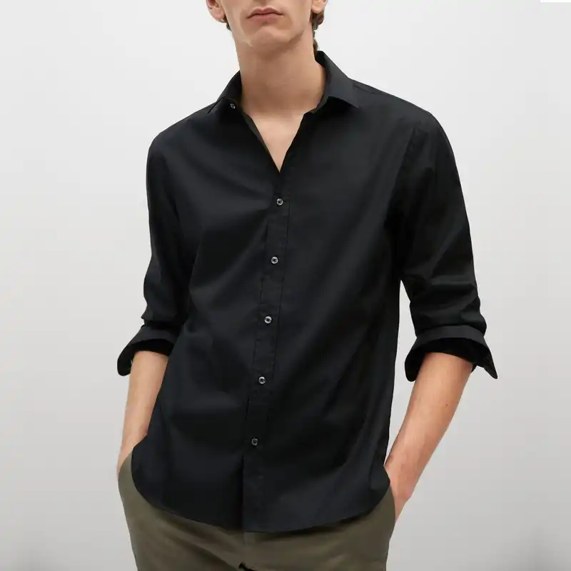 پیراهن آستین بلند مردانه مانگو مدل BK515PLA