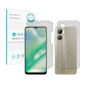 Rockspace HyMTT Matte screen protector suitable for Realme C33 mobile phone along with the back protector