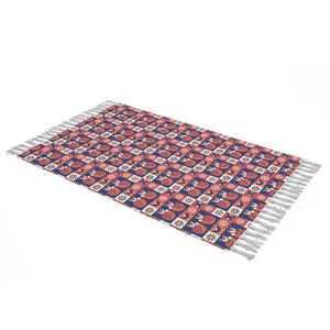 شال مبل طرح روباه سرخ کد Q2SH1039 سایز 100x180 سانتی متر