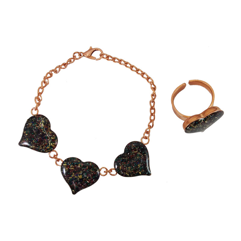 نیم ست دخترانه مدل قلب کد G1093