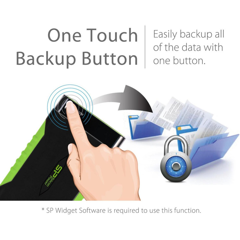 هارد اکسترنال سیلیکون پاور مدل a15 ظرفیت دو ترابایت دارای رابط USB Type-A 2.0