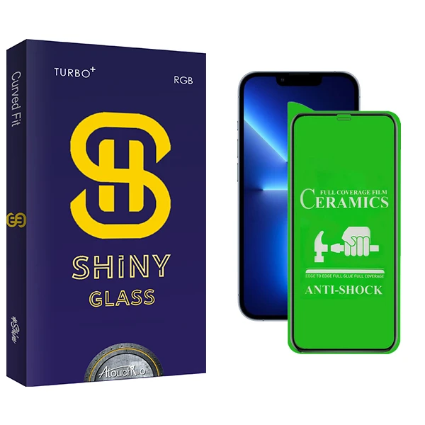 محافظ صفحه نمایش سرامیکی آتوچبو مدل Shiny Glass مناسب برای گوشی موبایل اپل iPhone 13 Pro Max