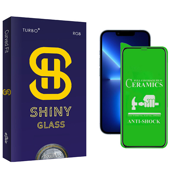 محافظ صفحه نمایش سرامیکی آتوچبو مدل Shiny Glass مناسب برای گوشی موبایل اپل iPhone 13 Pro Max
