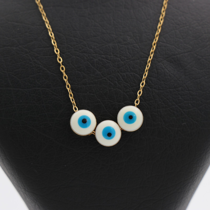 گردنبند دخترانه مدل چشم نظر گرد کد 1268 گردنبند دخترانه مدل چشم نظر گرد کد 1268