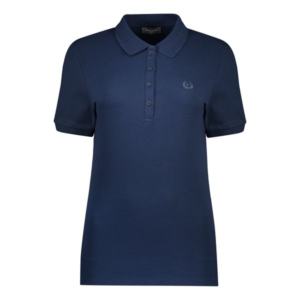 پولوشرت آستین کوتاه زنانه پیر کاردین مدل 9312356-32 رنگ آبی تیره