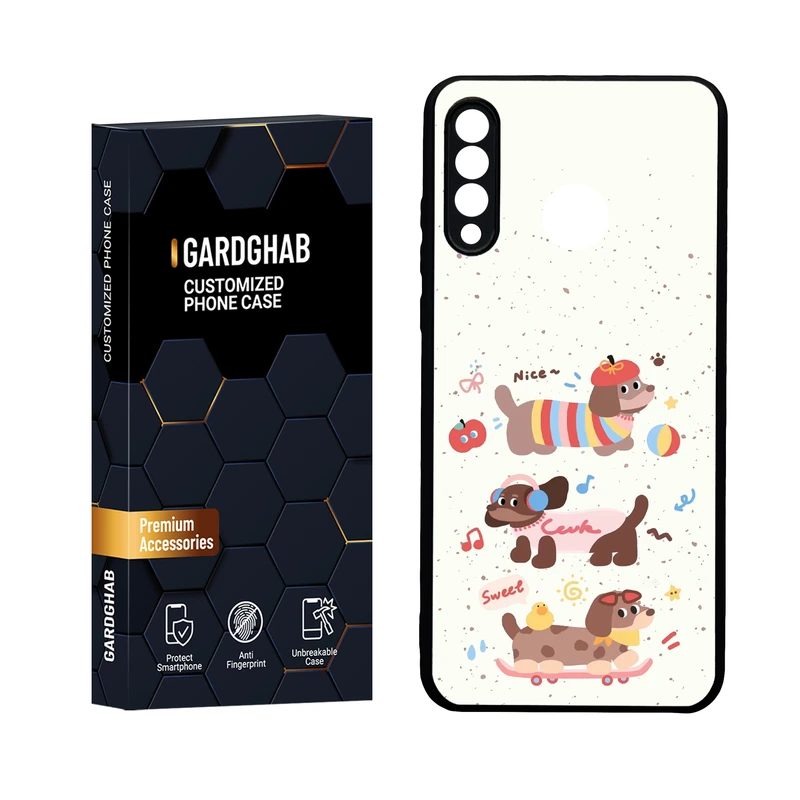  کاور گارد قاب مدل دور ژله ای  گلس فانتزی  مناسب برای گوشی موبایل  هوآوی P30 Lite
