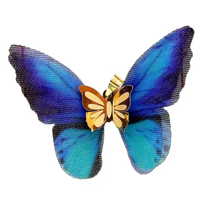 آویز گردنبند طلا 18 عیار زنانه مدل   پروانه کد 180