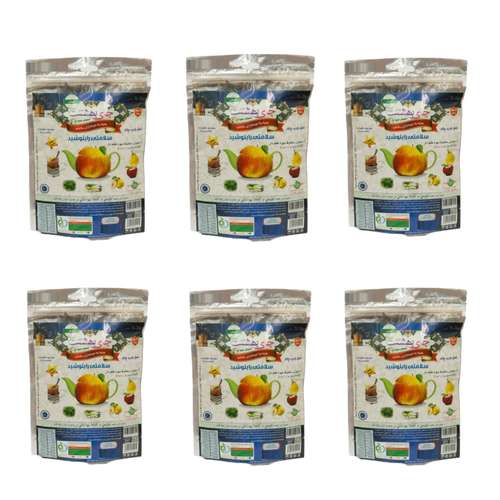 دمنوش میوه ای با طعم لیمو گراس چای بهشت- 200 گرم مجموعه 6 عددی