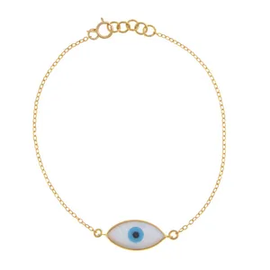دستبند طلا 18 عیار زنانه الن نار مدل چشم نظر کد EN67032