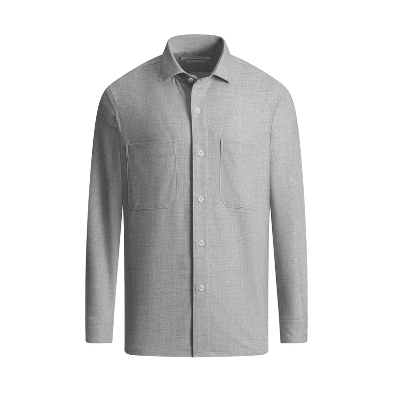 پیراهن آستین بلند مردانه کروم مدل دو جیب کد 2420128