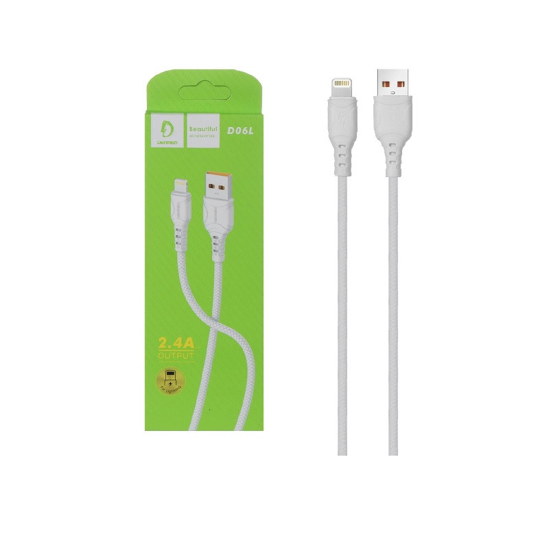 کابل تبدیل USB به لایتنینگ دنمن مدل D06L طول 1 متر