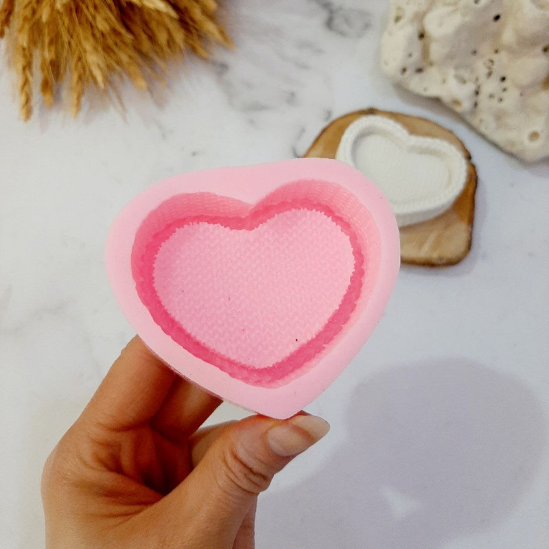 قالب شمع مدل قلب بافت