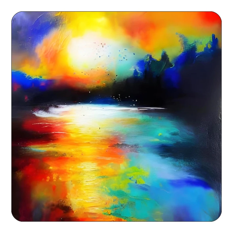 مگنت کاکتی طرح نقاشی رنگ روغن مدل mp70276