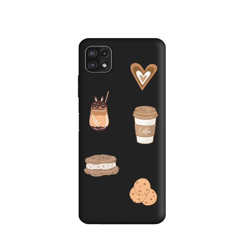 کاور طرح کافی شاپ کد t4040 مناسب برای گوشی موبایل سامسونگ Galaxy A22 5g
