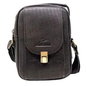 کیف رودوشی مردانه سرزمین چرم مدل مارتین کد 301238