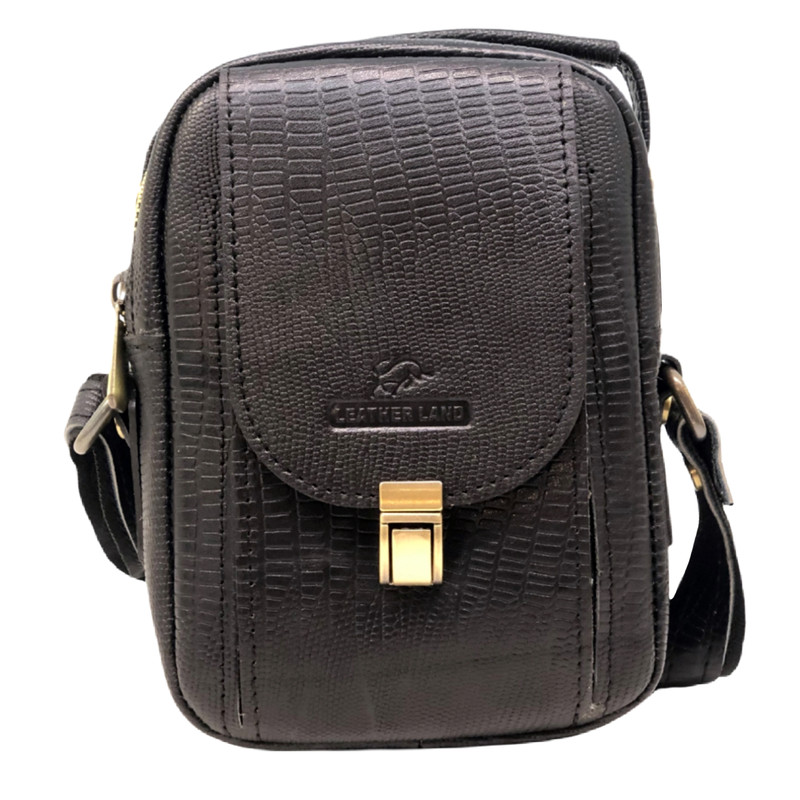 کیف رودوشی مردانه سرزمین چرم مدل مارتین کد 301238