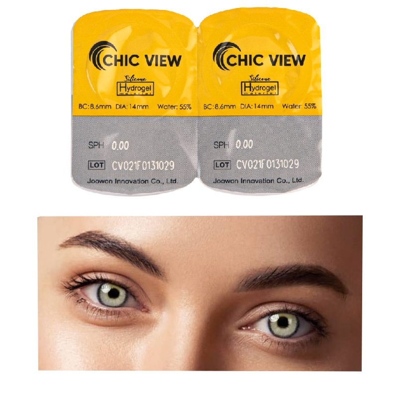 لنز چشم چیک ویو شماره 110 رنگ سبز طوسی