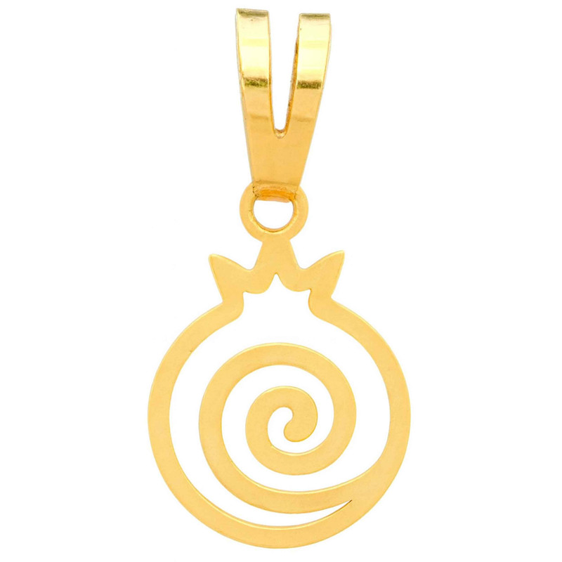 آویز گردنبند طلا 18 عیار زنانه گالری صادقی طرح انار