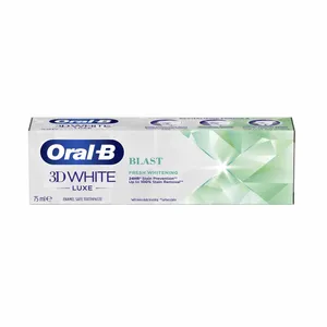 خمیر دندان اورال-بی مدل 3D White Luxe Blast حجم 75 میلی لیتر 