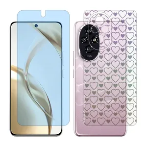 Glass Together model matte anti blue screen protector suitable for Honor 200 mobile phone with back cover sticker