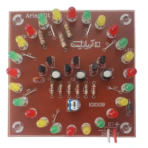  کیت آموزشی آریانکیت مدل چرخ و فلک الکترونیک 24 لامپی کد k20109