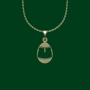 گردنبند طلا 18 عیار زنانه مدوپد مدل هندسی کد FF2-1-1084