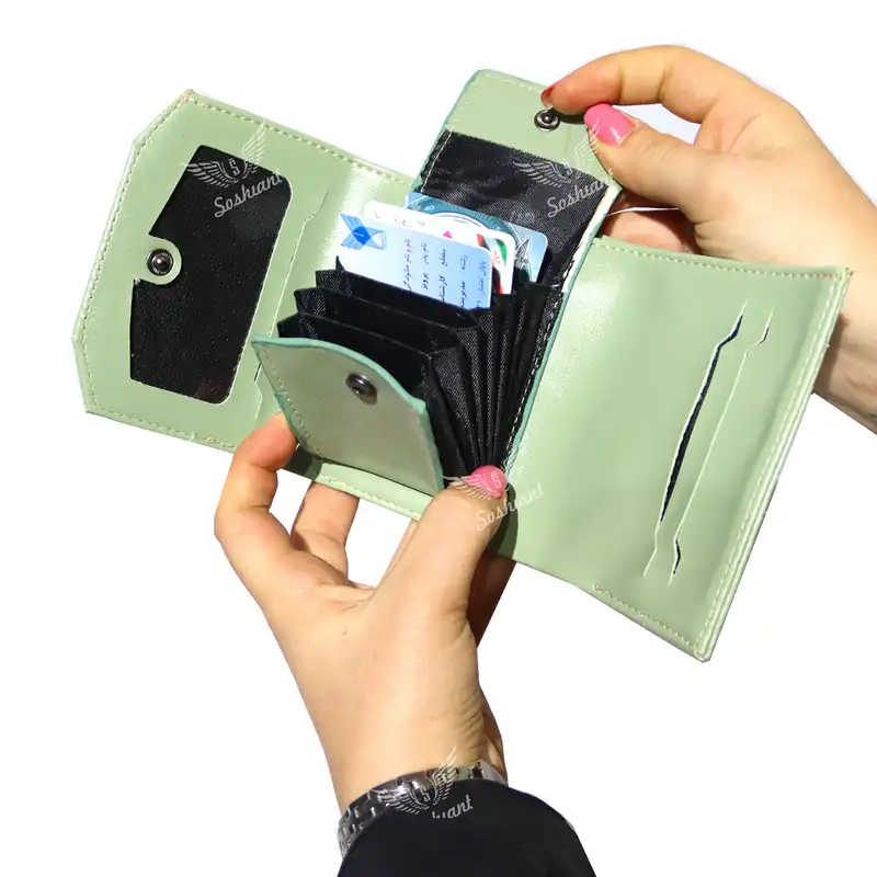 کیف پول زنانه مدل گل رز