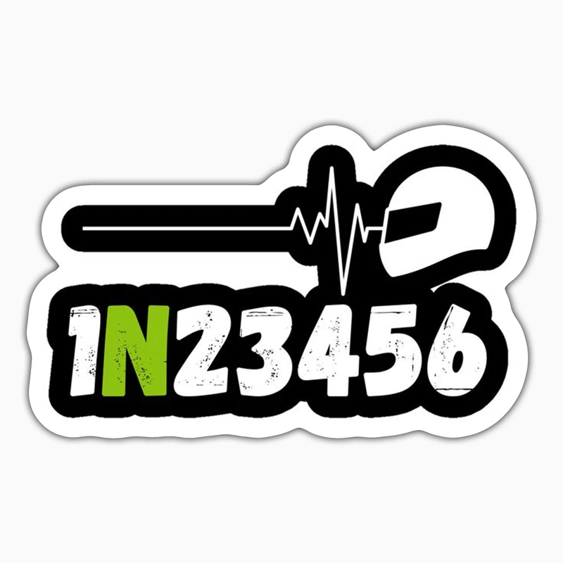 استیکر لپ تاپ و موبایل بووم طرح موتور مدل Heartbeat کد ZX001