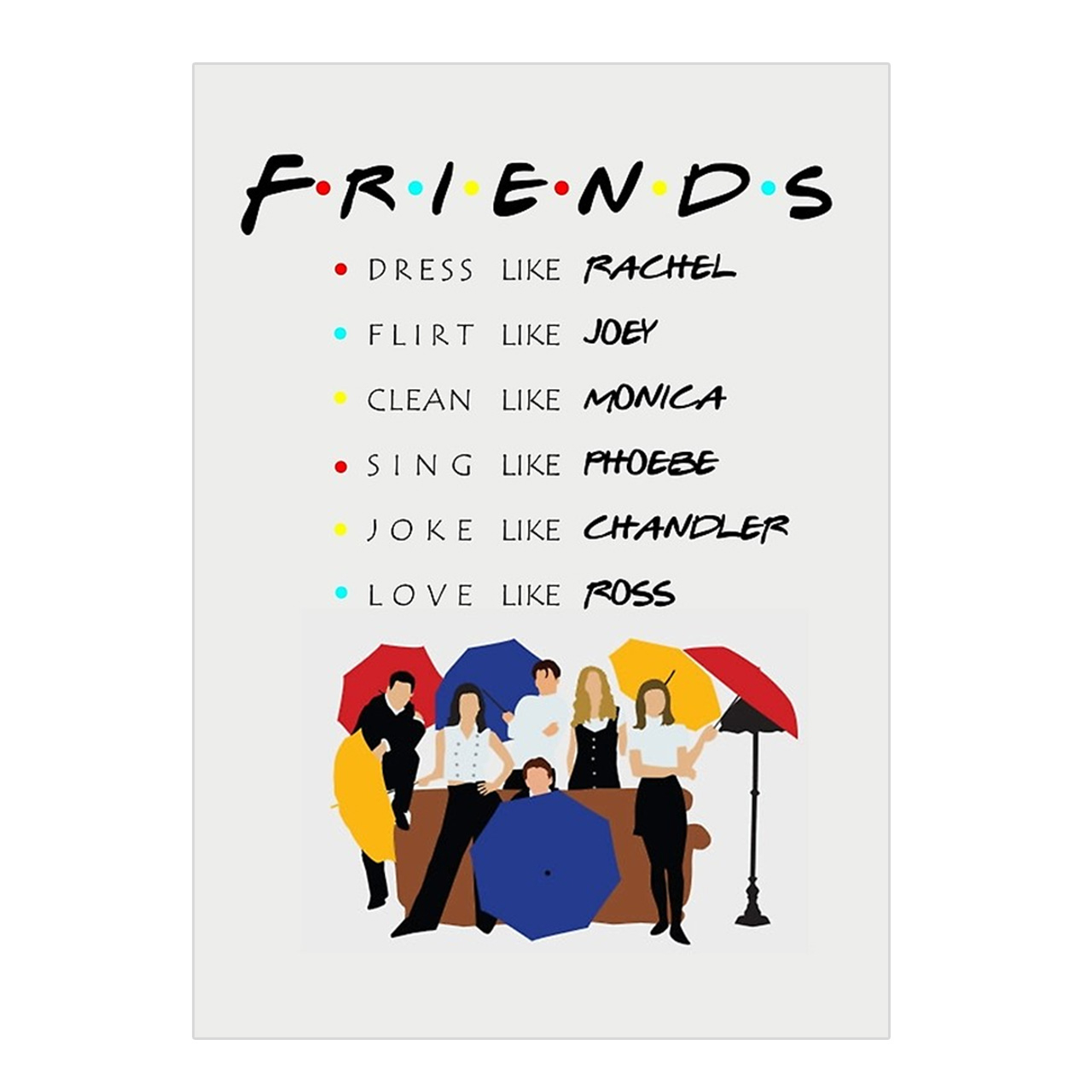 کارت پستال مدل Friends4