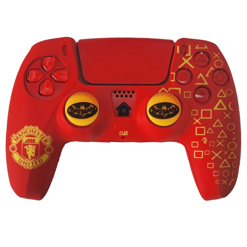 محافظ دسته بازی پلی استیشن 5 طرح منچستر یونایتد مدل Manchester PS5410 به همراه روکش آنالوگ