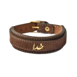 دستبند طلا 18 عیار مردانه فرشته طرح خدا کد UBCHL0005-0011