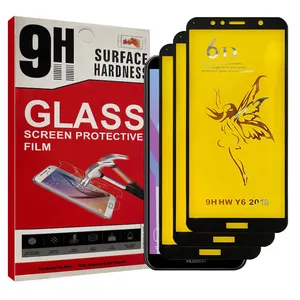 Glass Resistant model glassy screen protector suitable for Huawei Y6 2018 mobile phone pack of three