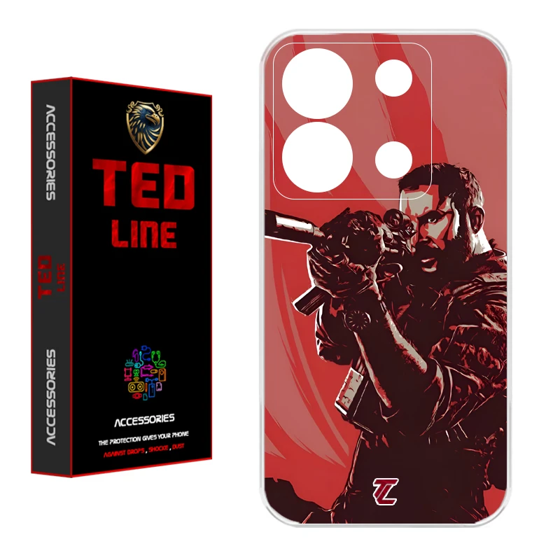 کاور تدلاین طرح کاپیتان پرایس کد 1212 مناسب برای گوشی موبایل شیائومی Redmi Note 13 Pro 5G / Poco X6