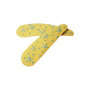 گیره مو دخترانه مدل تق تقی گلدوزی شده HT - 0011 بسته 2 عددی