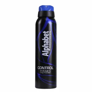 اسپری بدن مردانه الفابت مدل Control حجم 150 میلی لیتر