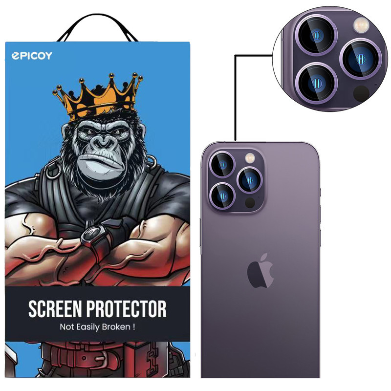 محافظ لنز دوربین اپیکوی مدل HD-ColorLenz مناسب برای گوشی موبایل اپل Iphone 15 Pro Max / 15 Pro