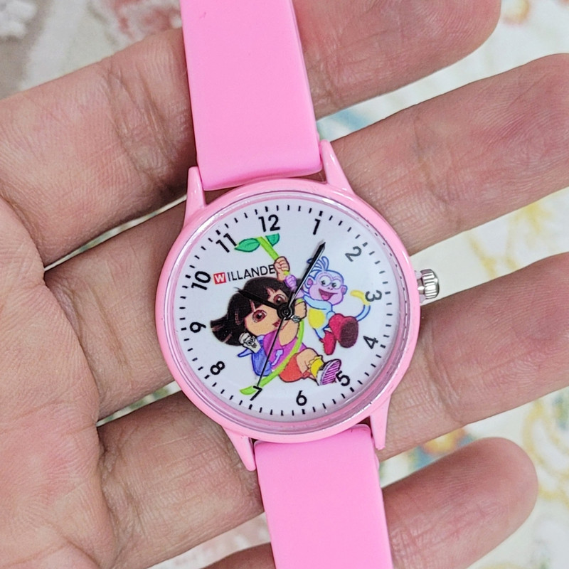 ساعت مچی عقربه ای دخترانه مدل ویلند طرح عروسک کد 04