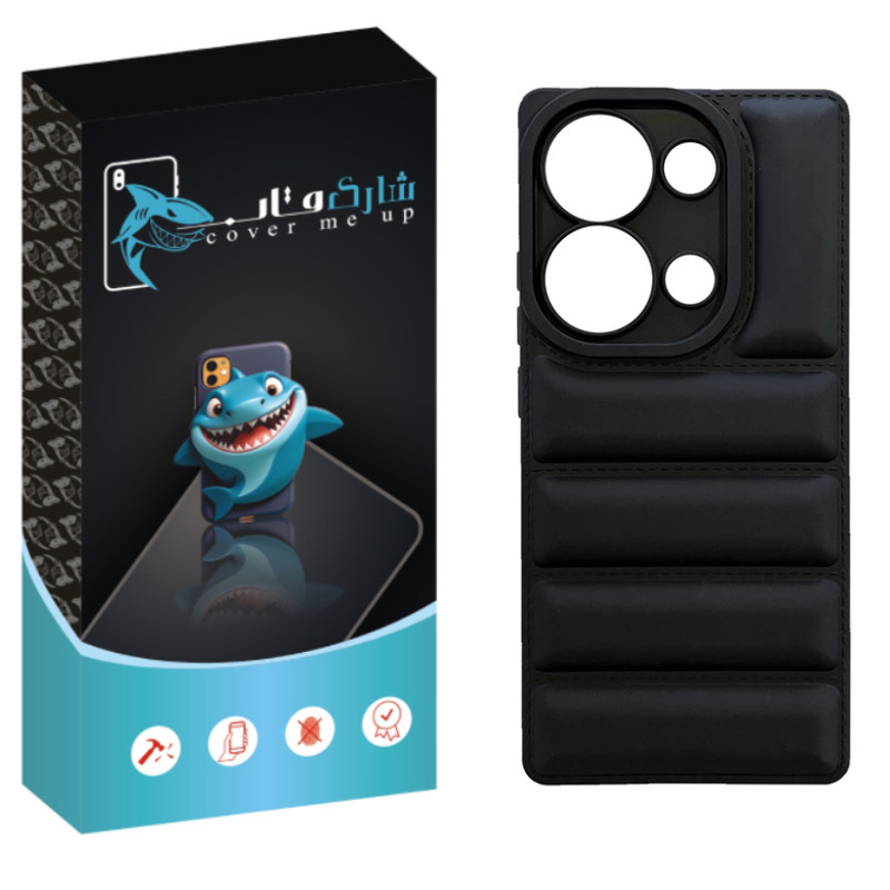 کاور شارک قاب مدل پافری مناسب برای گوشی موبایل شیائومی Poco M6 Pro 4G