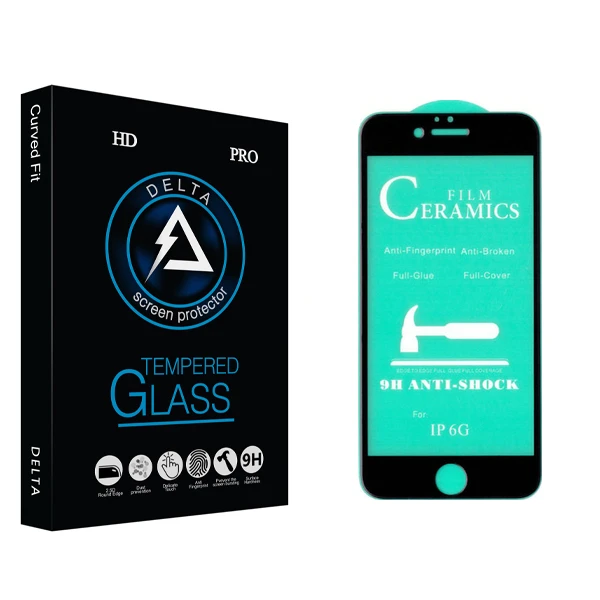 محافظ صفحه نمایش سرامیکی دلتا مدل HD مناسب برای گوشی موبایل اپل Iphone 6 / 6S