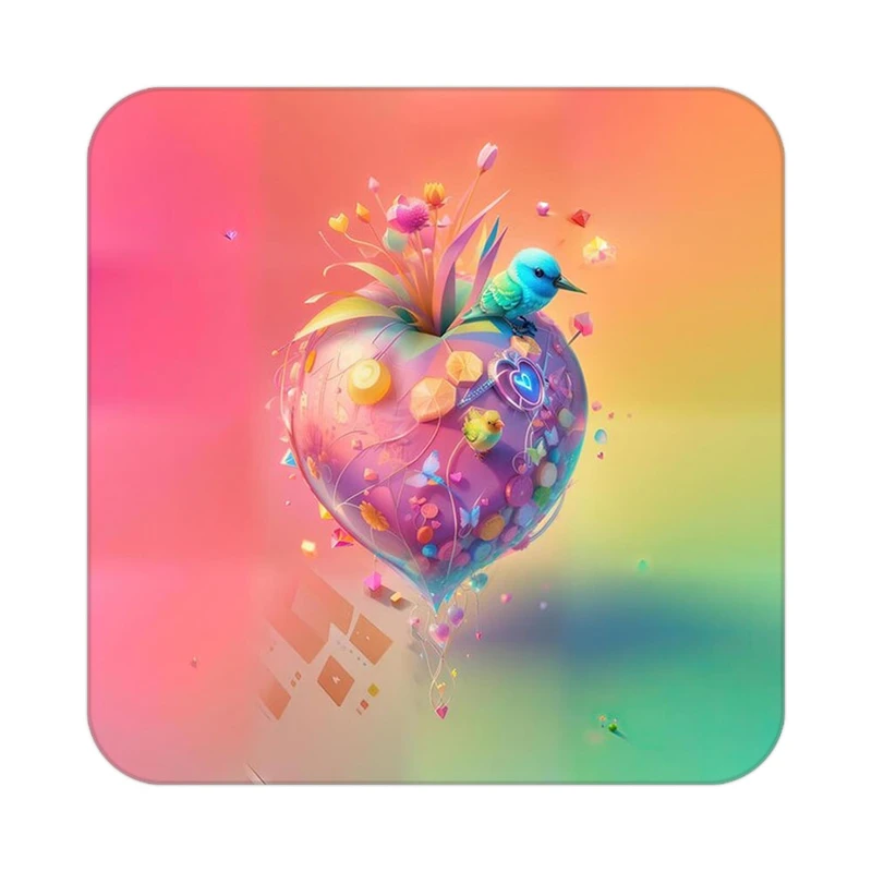 زیر لیوانی کاکتی مدل عاشقانه کد mp11283