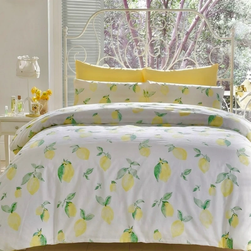 سرویس ملحفه 2 نفره 4 تکه انگلیش هوم مدل Lemon 