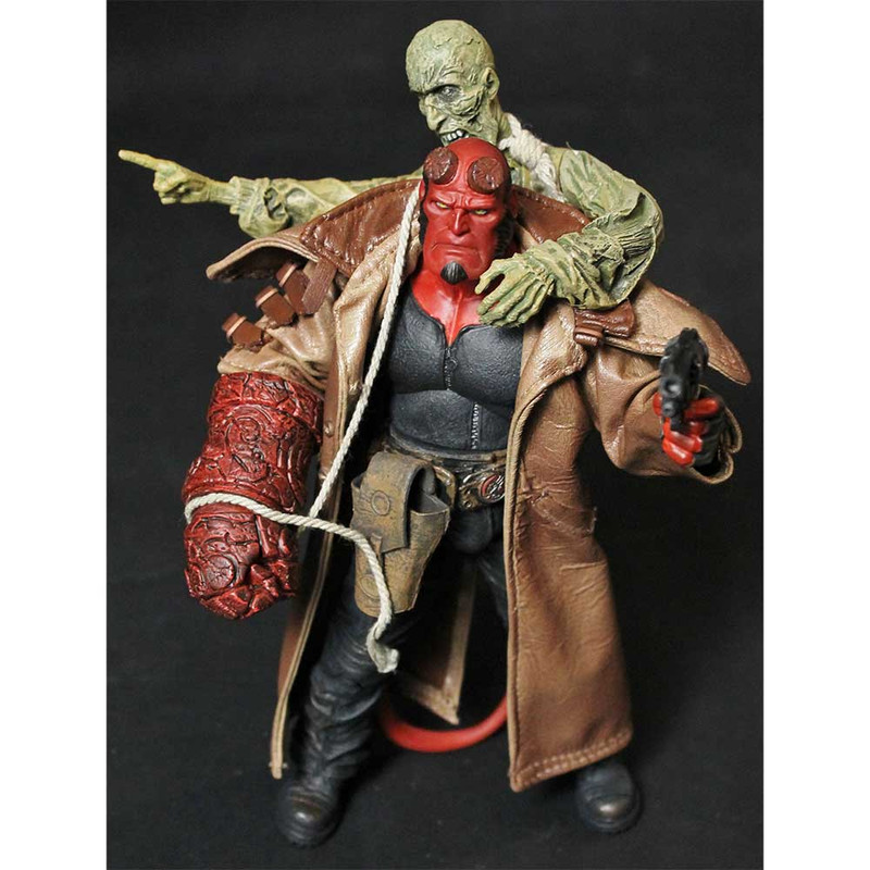 اکشن فیگور مزکو تویز مدل پسر جهنمی هل بوی طرح Hellboy Ivan Corpse مجموعه 2 عددی