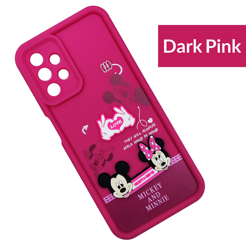 کاور موفی مدل Silicone Puffer Minni Mouse Strap مناسب برای گوشی موبایل سامسونگ Galaxy A52 به همراه بندآویز