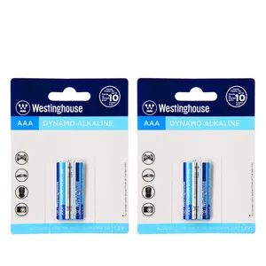 باتری نیم قلمی وستینگهاوس مدل Dynamo Alkaline LR03 AM4 MICRO بسته 4 عددی
