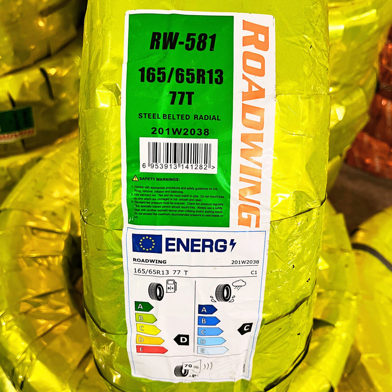 لاستیک خودرو رودوینگ مدل RW-581 سایز 165/65R13 - دو حلقه