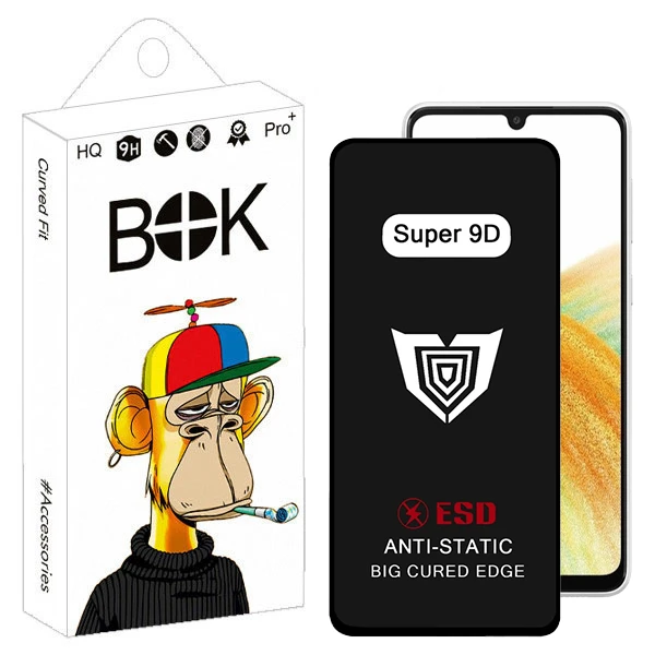 محافظ صفحه نمایش بوک مدل Super 9D Aura مناسب برای گوشی موبایل سامسونگ Galaxy a33 5G / a32 4G / a31