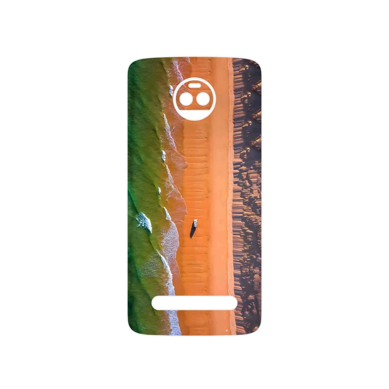 برچسب پوششی ماهوت مدل Beach and Green Sea مناسب برای گوشی موبایل موتورولا Moto Z2 Force