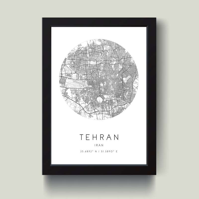 تابلو مدل تهران Tehran کدm2582-w