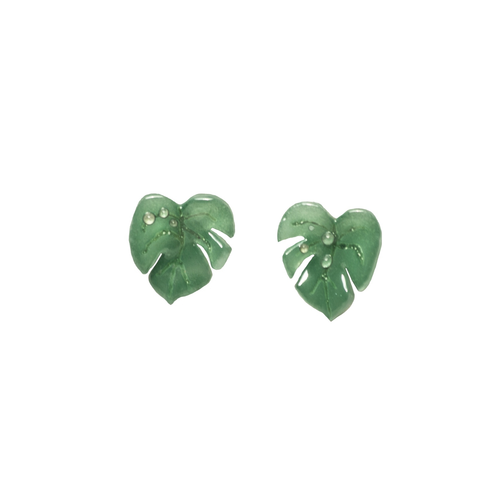 گوشواره نقره زنانه مدل قطره summer leaf