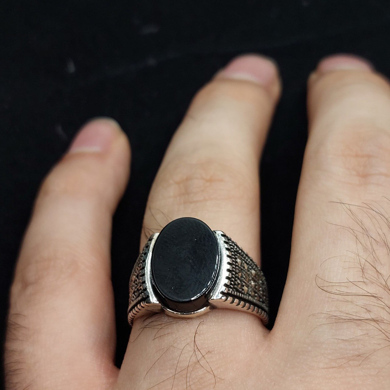 انگشتر نقره مردانه جی تی ای مدل جی نایس